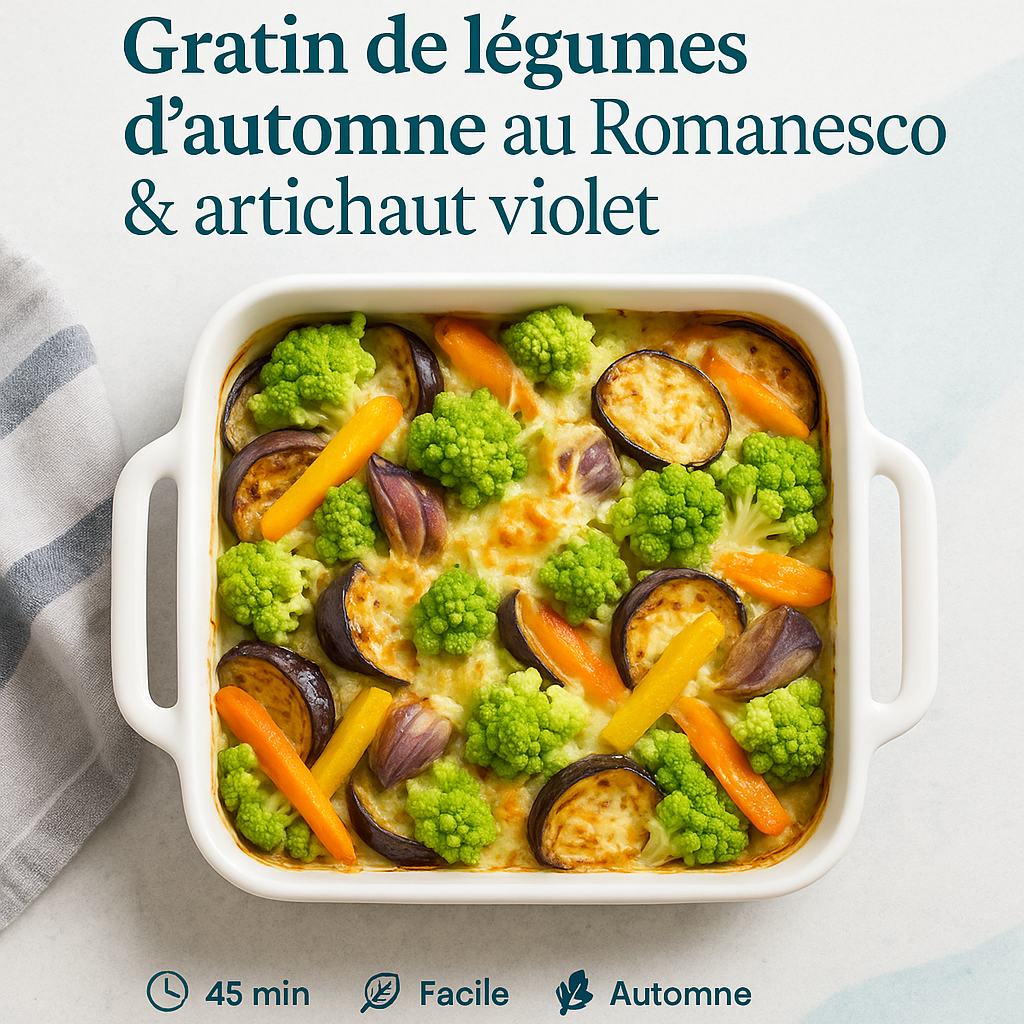 Gratin Romanesco & artichaut